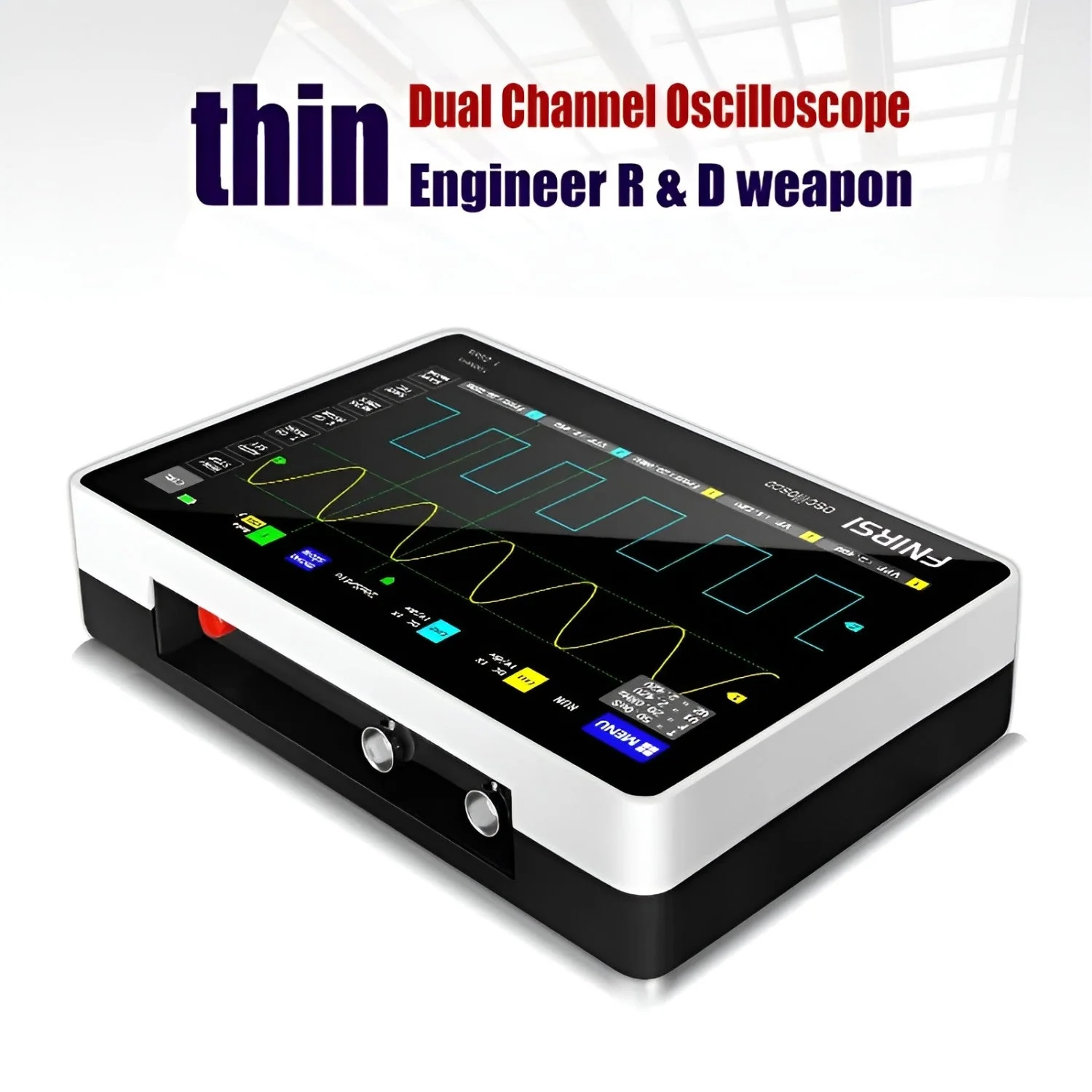 FNIRSI® 1013D Tablet Dual Channel 100MHz 1GS/s Touchable Panel Oscilloscope - Image 4