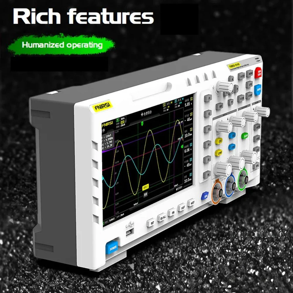 FNIRSI® 1014D 2-IN-1 Dual Channel 100MHz 1GS/s Digital Oscilloscope Signal Generator - Image 5