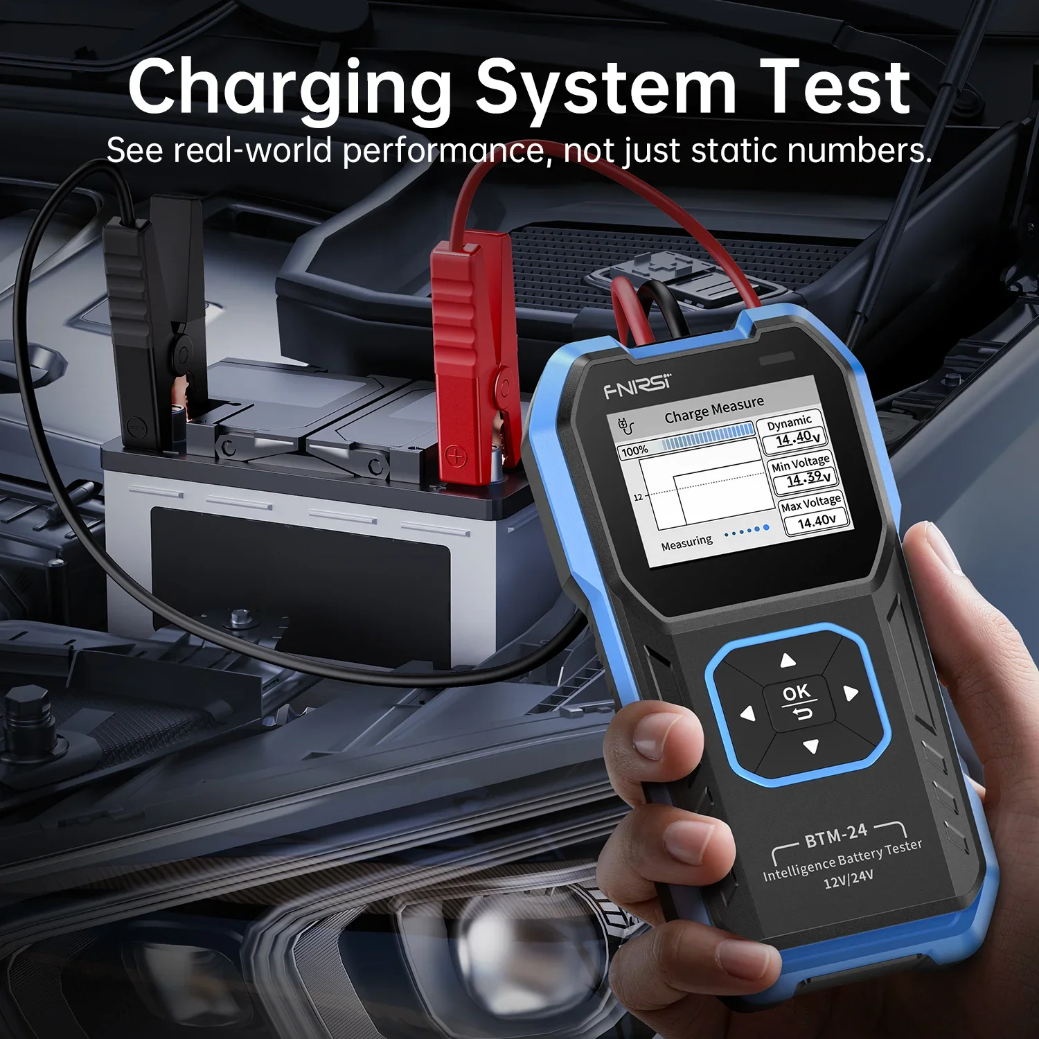 FNIRSI® BTM-24 2000A CCA Multi-Function 12V/24V Car Battery Tester - Image 5