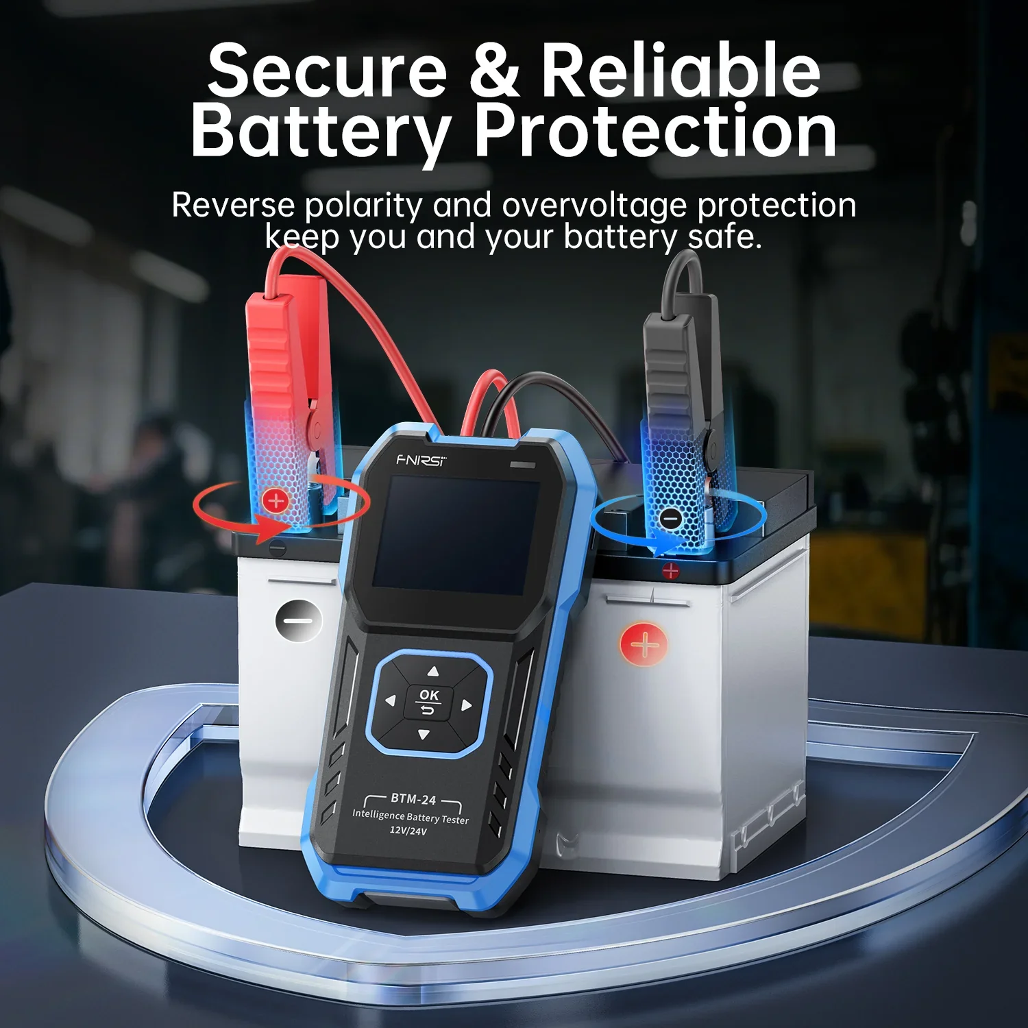 FNIRSI® BTM-24 2000A CCA Multi-Function 12V/24V Car Battery Tester - Image 7