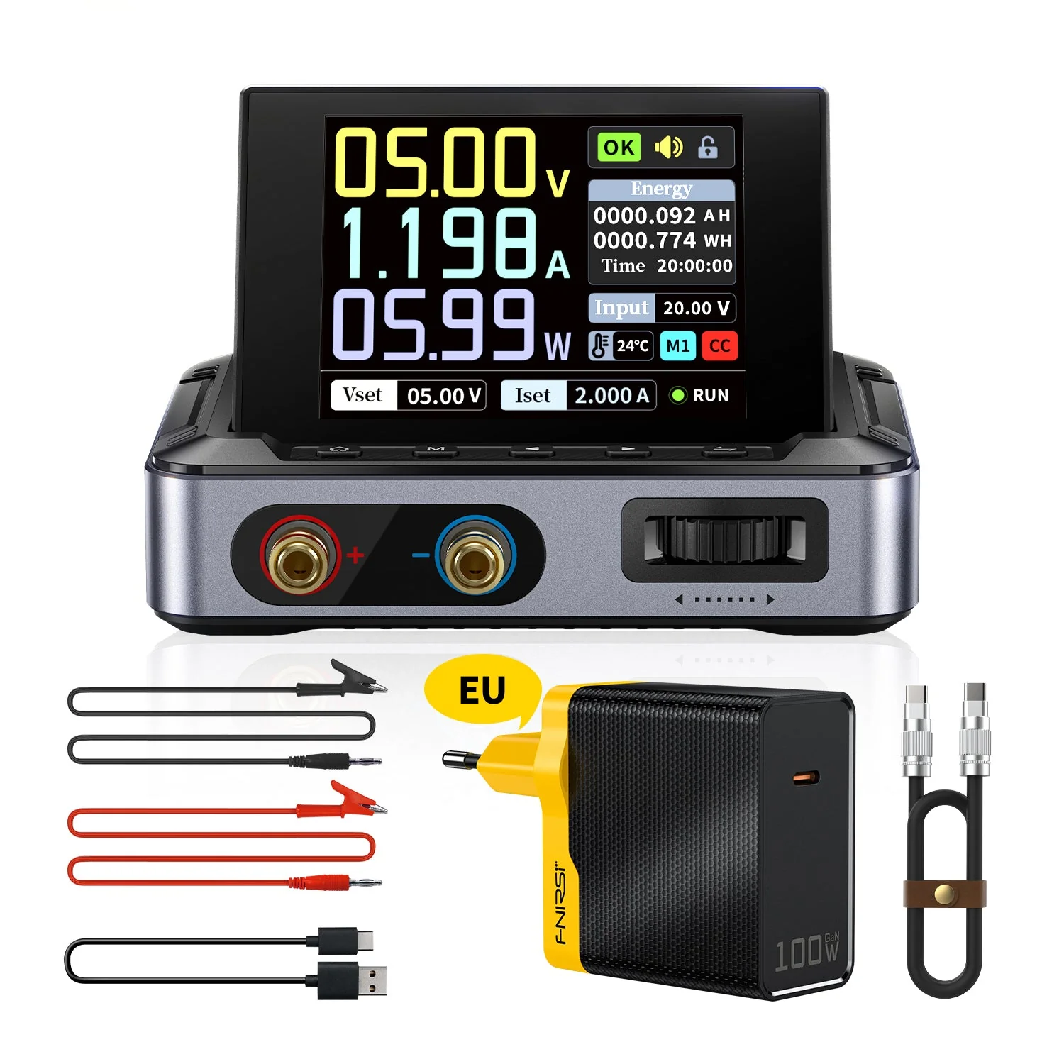 FNIRSI® DPS-150 Mini DC Adjustable CNC Programmable Regulated Switching Power Supply - Image 9