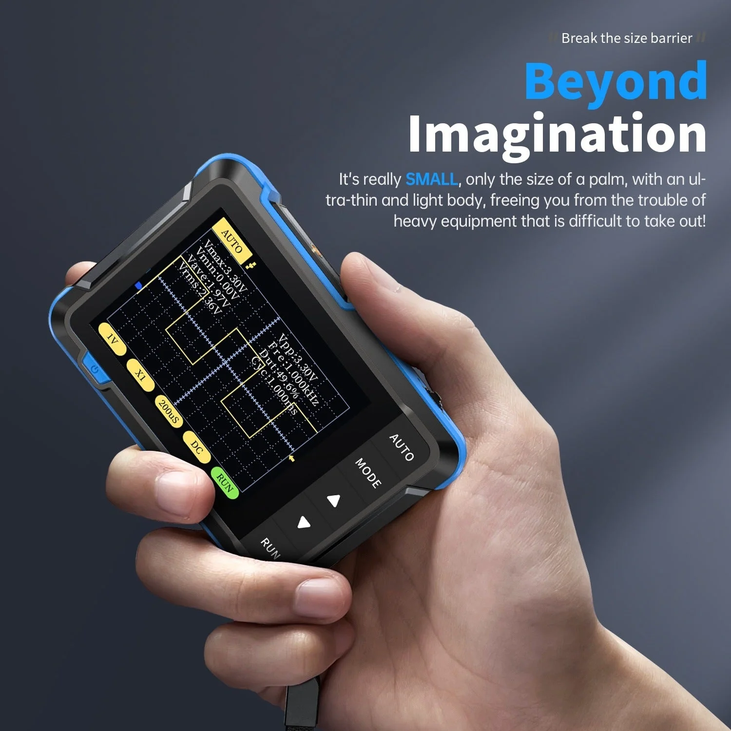 FNIRSI® DSO-152 200KHz 2.5MS/s Mini Pocket Handheld Digital DSO Oscilloscope - Image 6