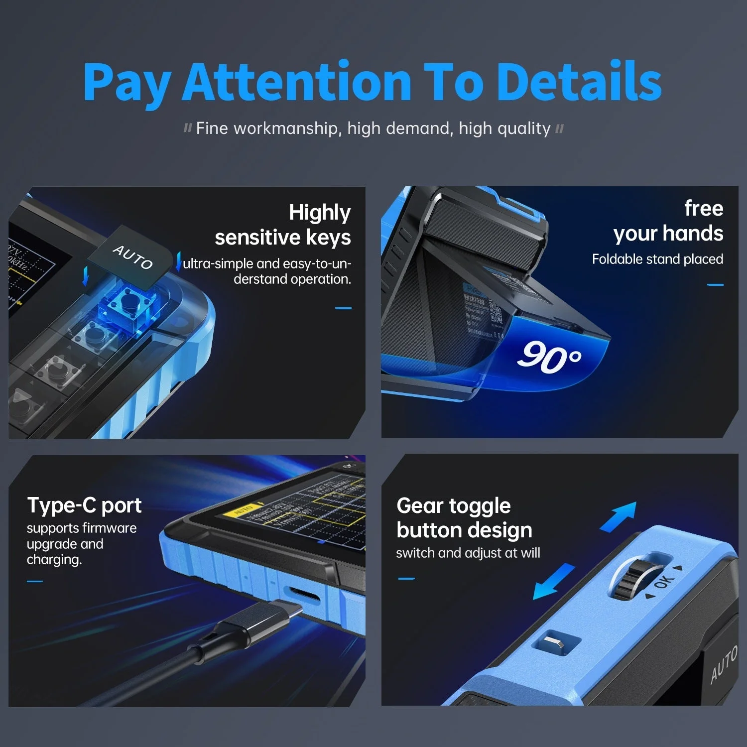 FNIRSI® DSO-152 200KHz 2.5MS/s Mini Pocket Handheld Digital DSO Oscilloscope - Image 7