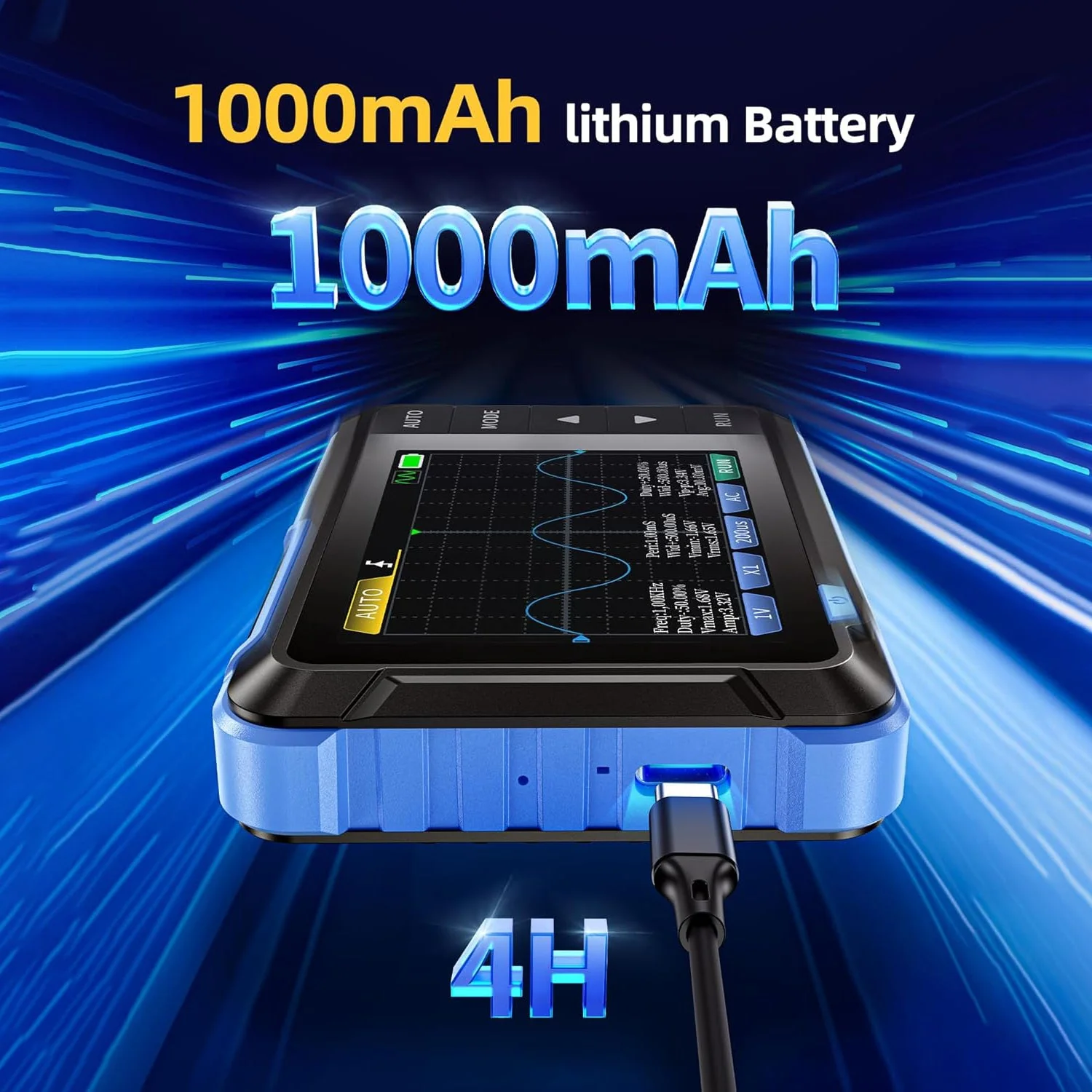 FNIRSI® DSO-153 2-IN-1 Mini 1MHz 5MS/s Digital Oscilloscope Waveform Generator - Image 12