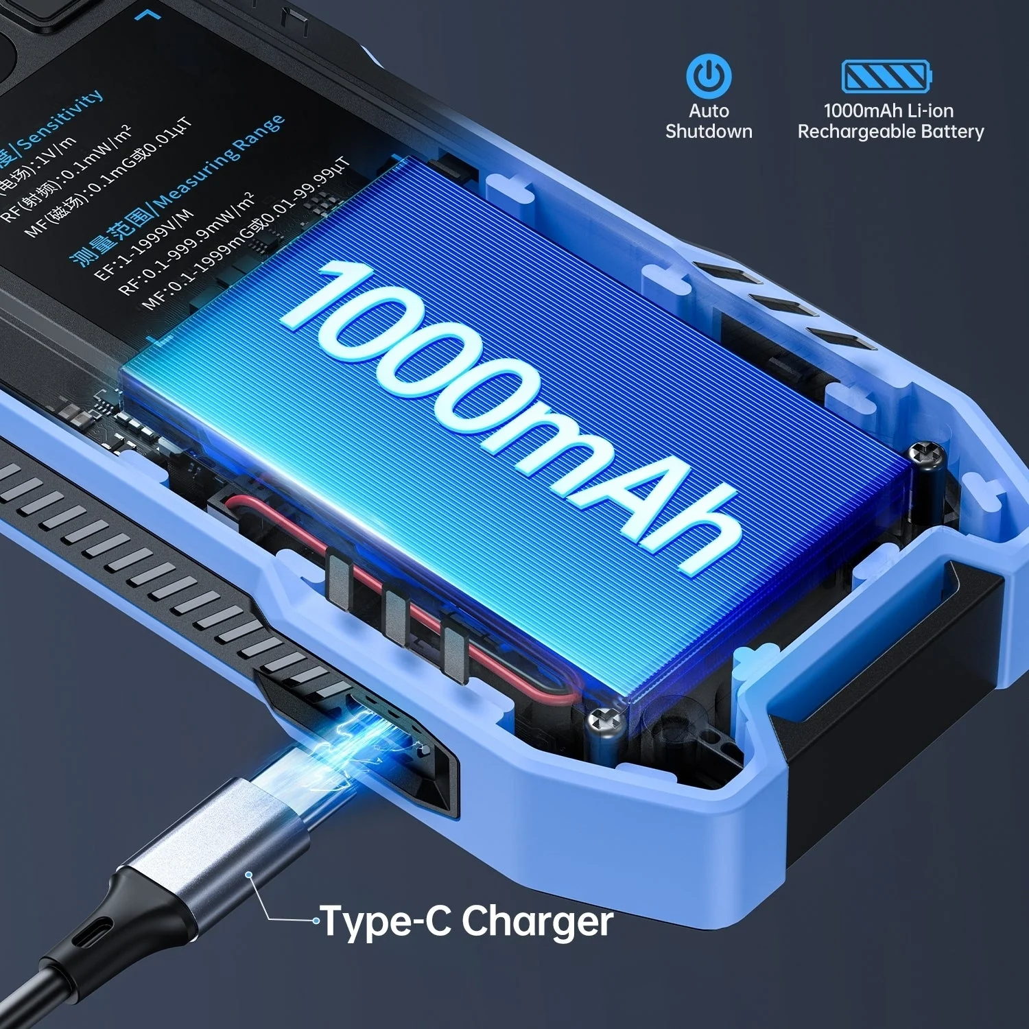 FNIRSI® ERD-10 4-IN-1 Electromagnetic Radiation Detector - Image 7