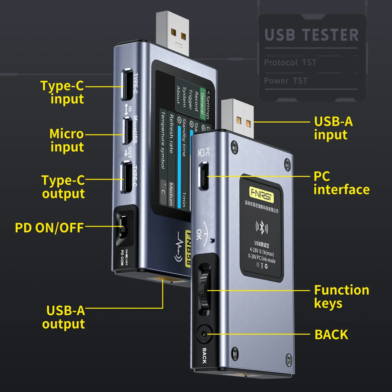 FNIRSI® FNB58 USB Fast Charge Tester - Image 7
