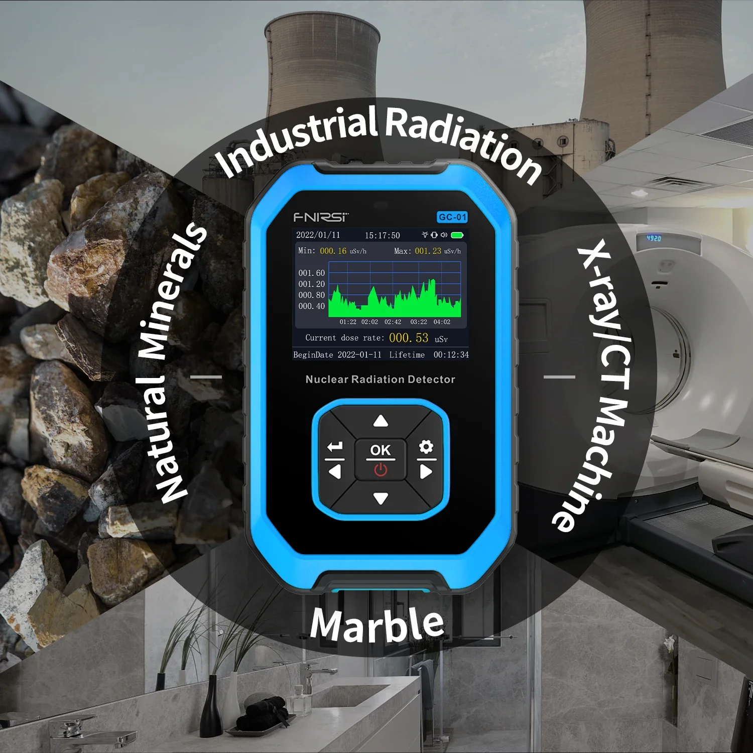 FNIRSI® GC-01 Nuclear Radiation Detector - Image 6