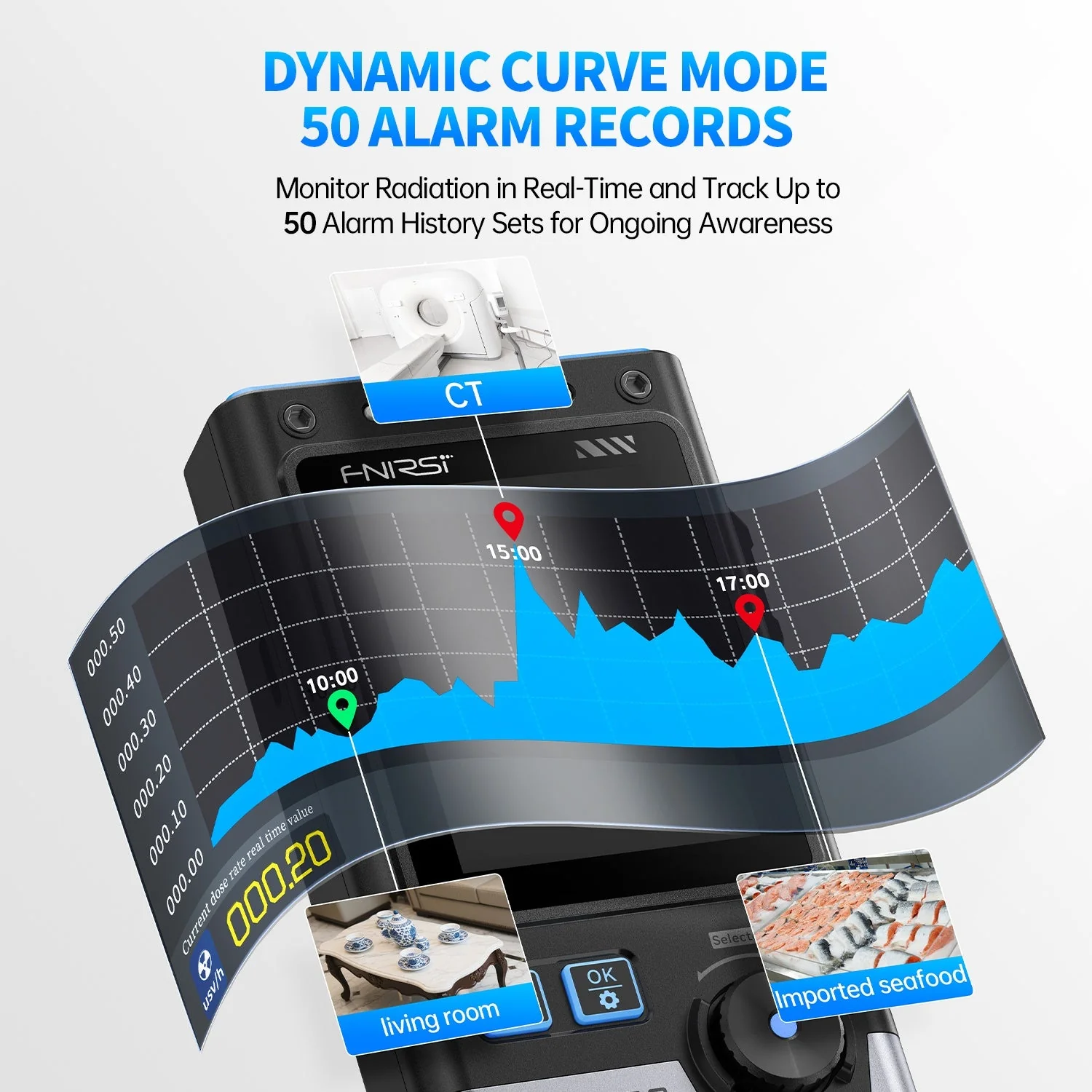 FNIRSI® GC-03 Multifunctional Radiation Detector - Image 6