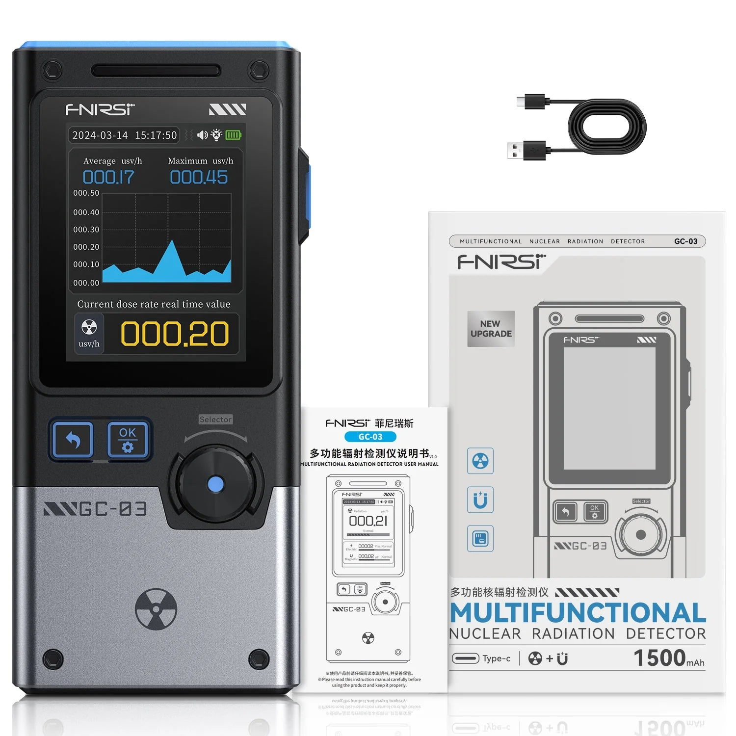 FNIRSI® GC-03 Multifunctional Radiation Detector - Image 9