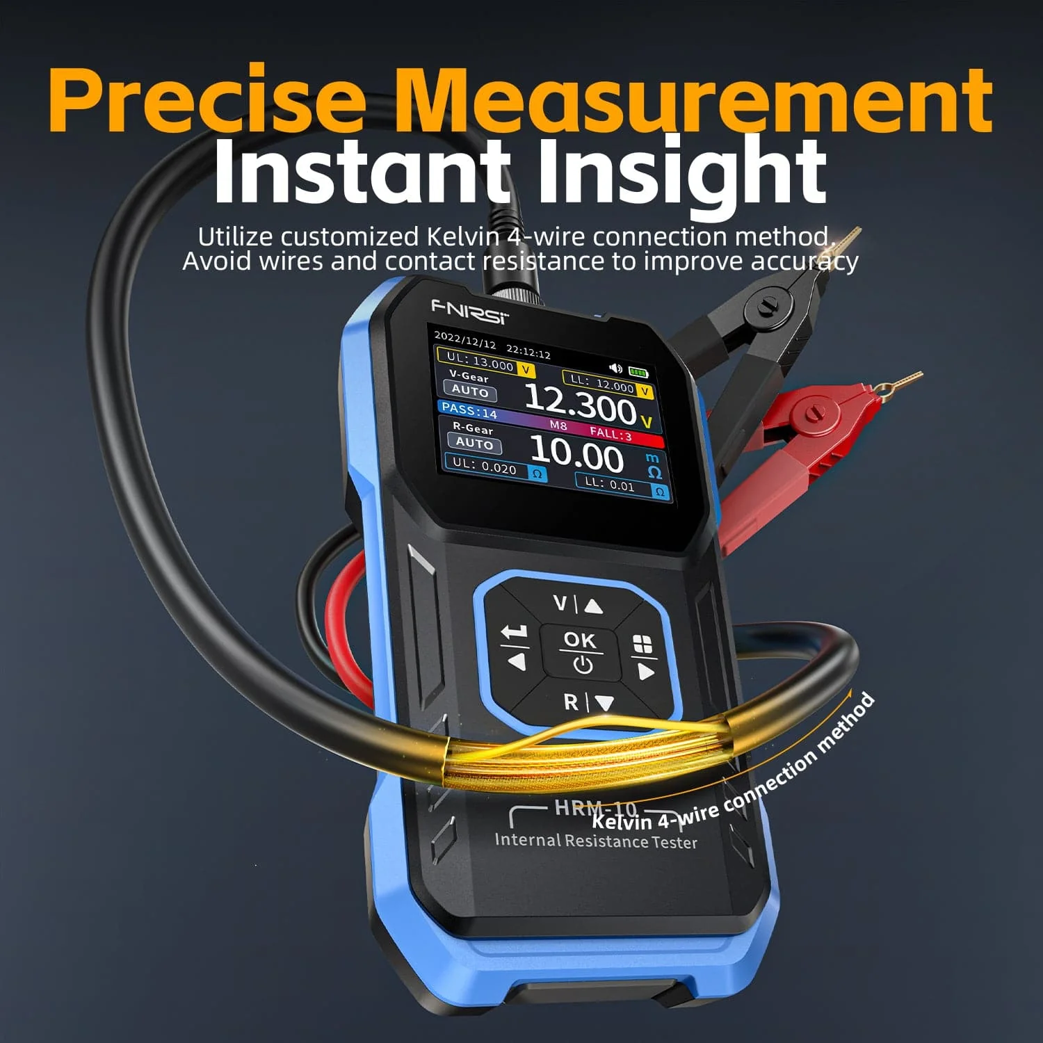 FNIRSI® HRM-10 Battery Voltage Internal Resistance Tester - Image 6