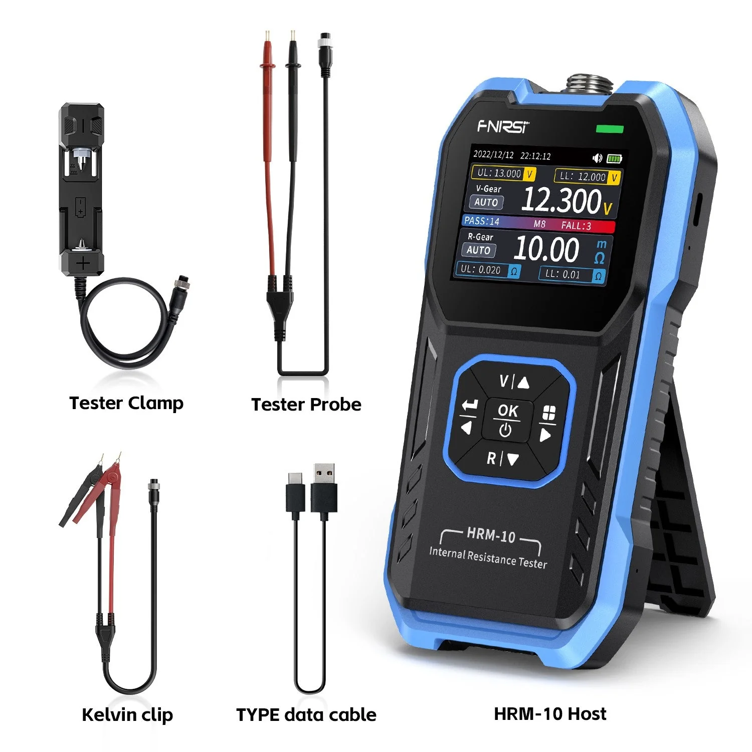 FNIRSI® HRM-10 Battery Voltage Internal Resistance Tester - Image 9