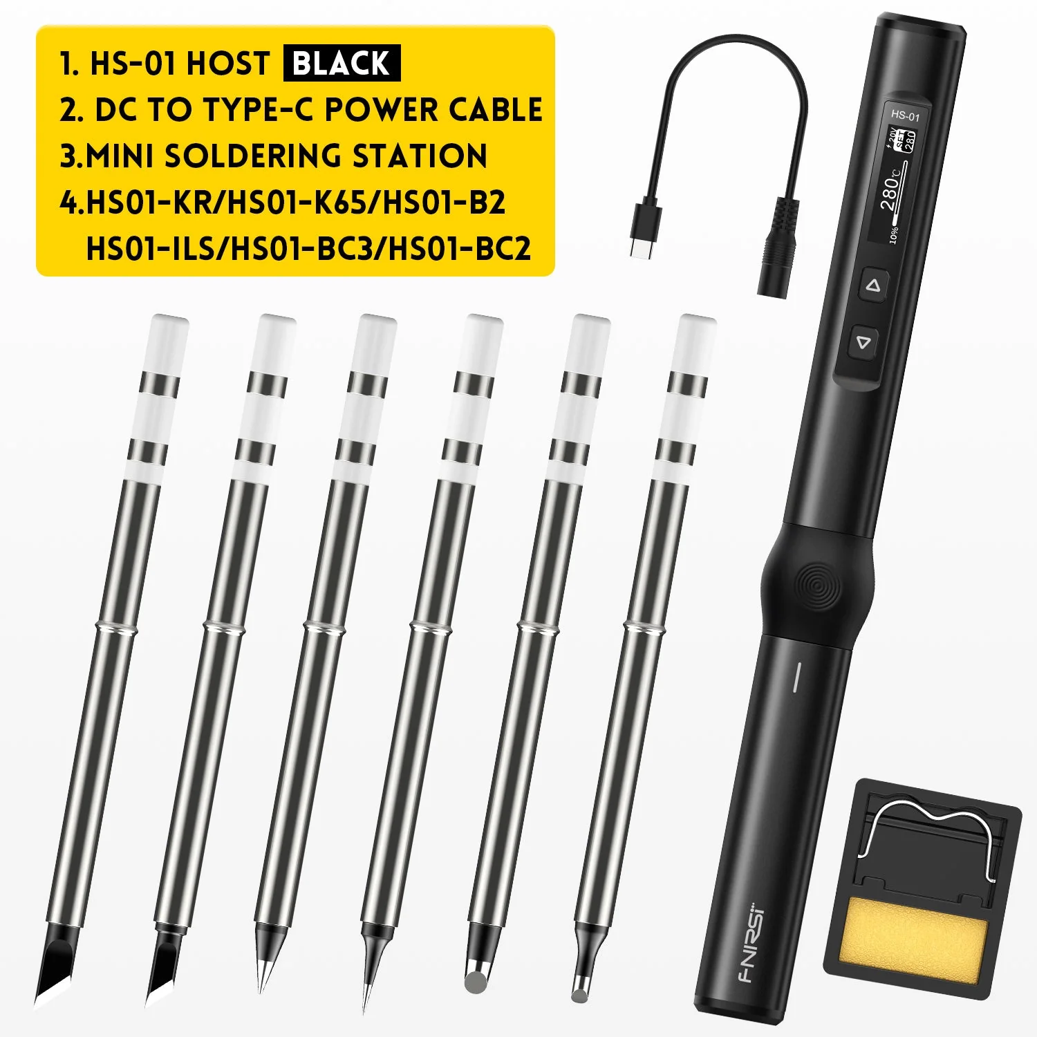 FNIRSI® HS-01 Intelligent Soldering Iron - Image 11
