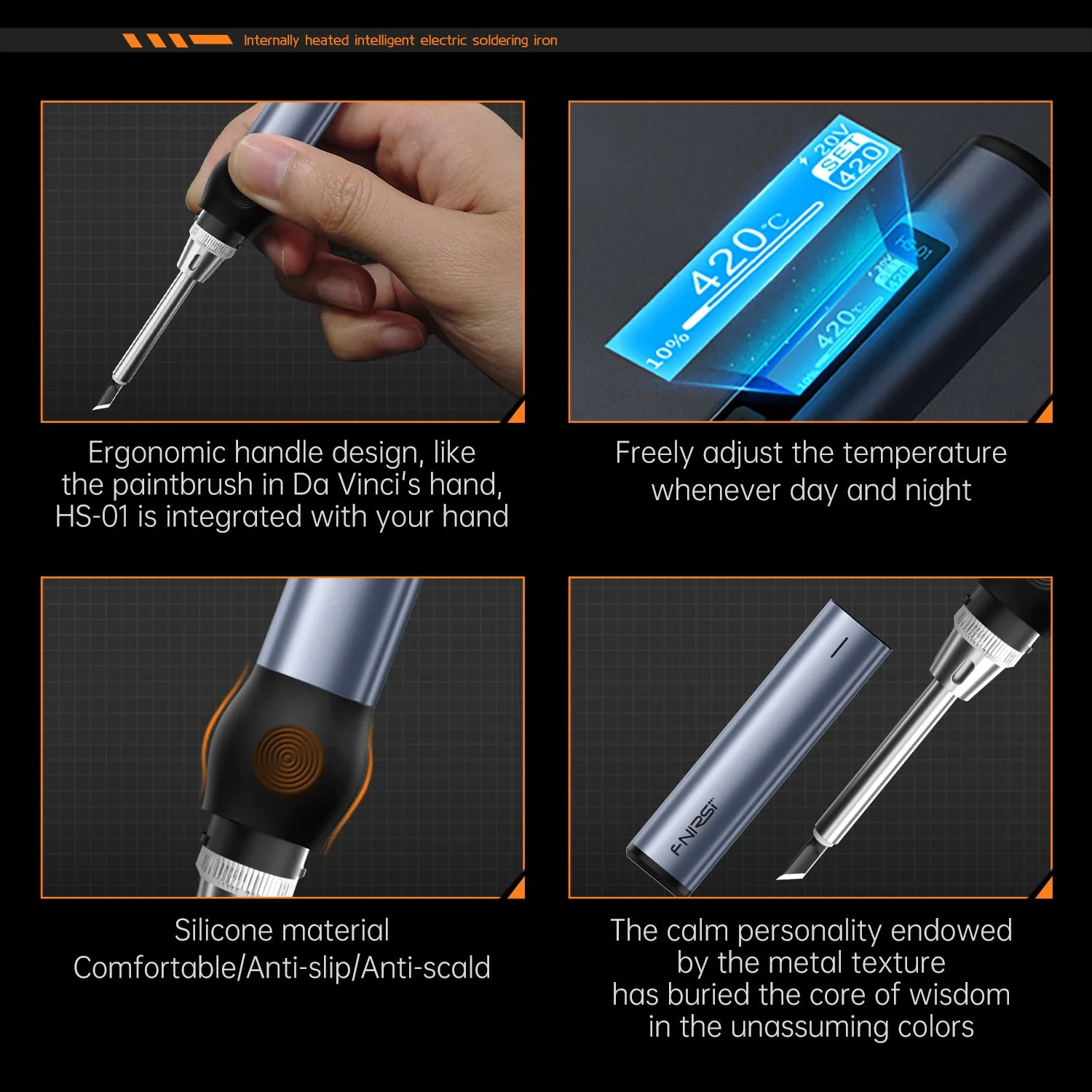 FNIRSI® HS-01 Intelligent Soldering Iron - Image 8