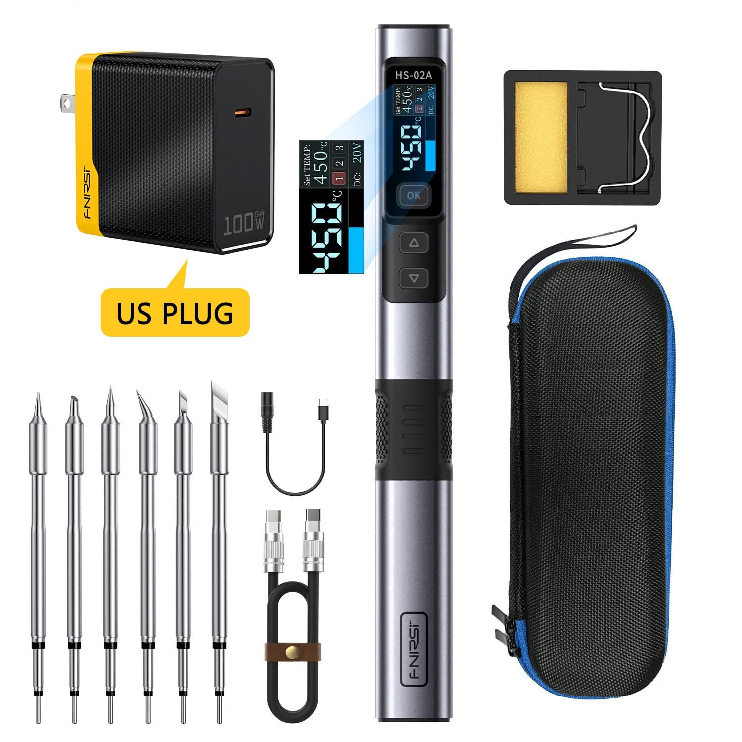 FNIRSI® HS-02 Intelligent Soldering Iron - Image 13