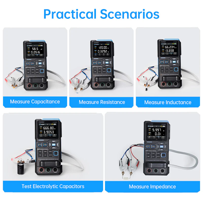 FNIRSI® LC1020E High Precision Handheld Digital Bridge LCR ESR Tester - Image 8